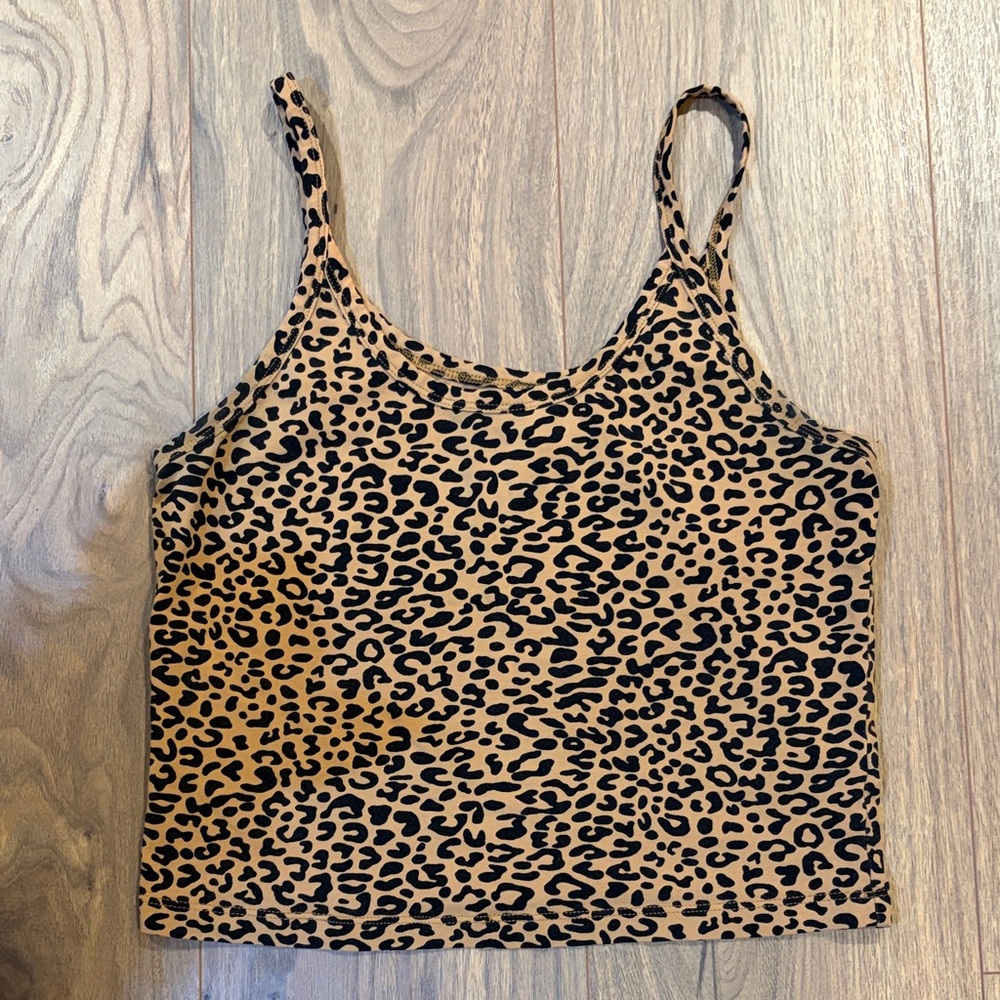 ARQ Leopard Print Crop Tank L